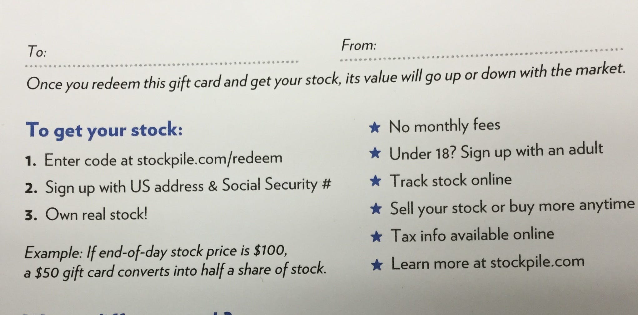 how to buy nike stock as a gift